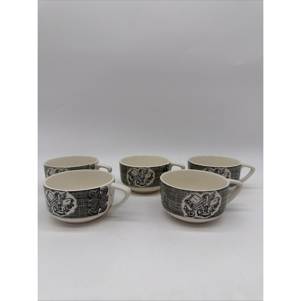 Vintage The Old Curiosity Shop Royal China Coffee/Tea Cups Set Of 5